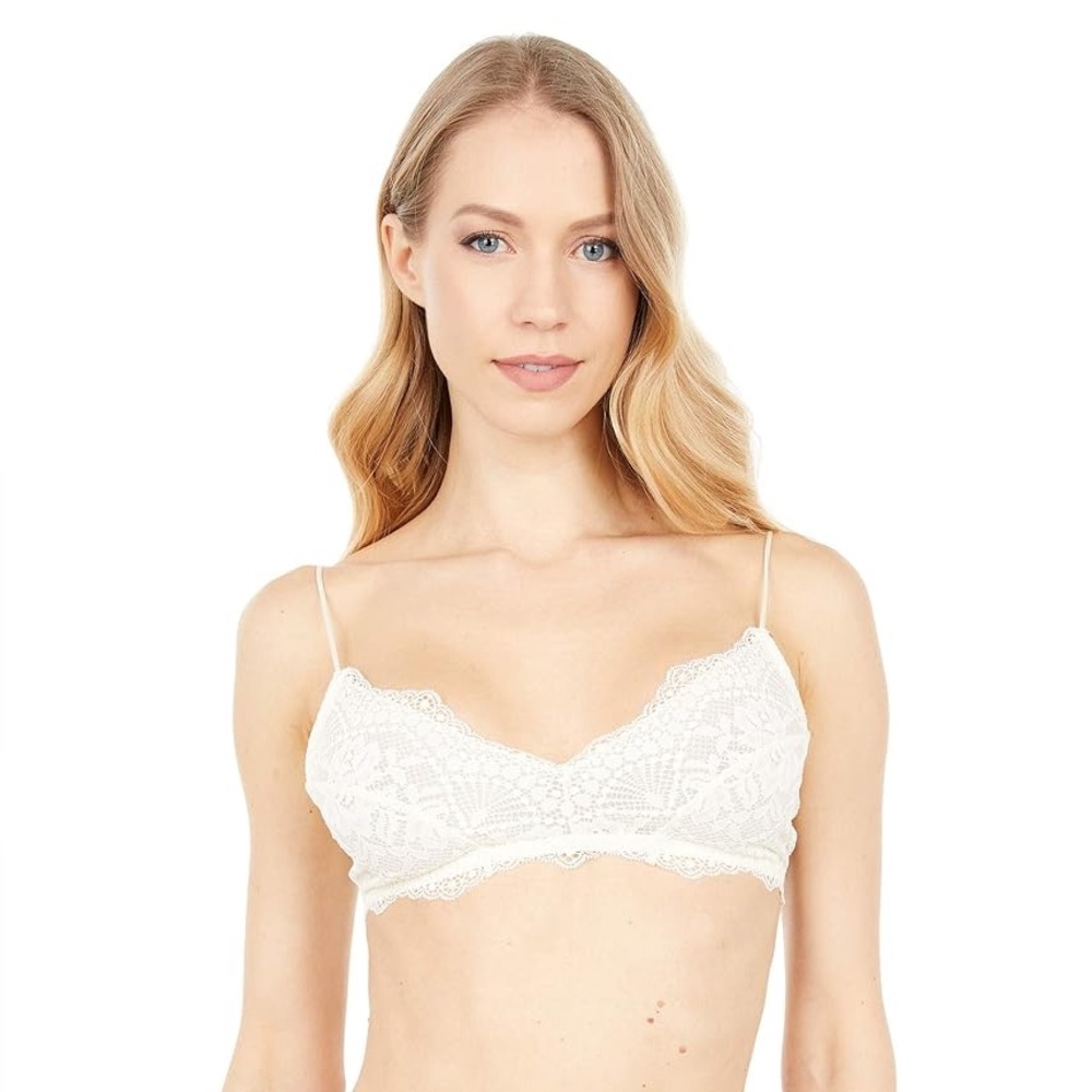 Free People Lace Bralette in Ivory